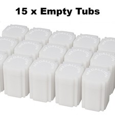 15 x Coin Tubs 39mm Medallion Rounds Silver Copper Tube Storage Empty Coin Safe