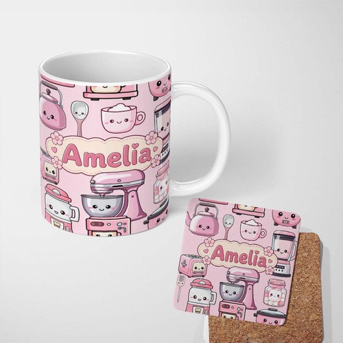 11oz tea coffee mug cute - tea,