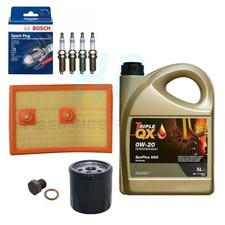 5L TRIPLE QX OIL AIR SPARK PLUGS SERVICE KIT FOR AUDI A1 TFSI 1.4 SPORT 2011-18