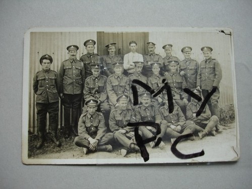 Ww1 rppc soldiers outside - soldiers,