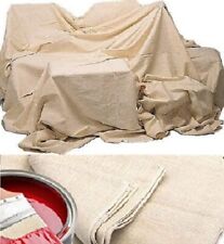 4 X 12ft x 12ft LARGE HEAVY DUTY COTTON TWILL PROFESSIONAL DUST SHEET SECONDS