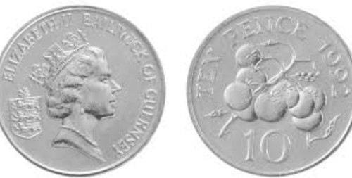 1992 bailiwick guernsey 10p - bailiwick,