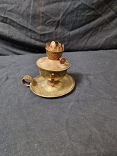 Antique Mini Brass Oil Lamp