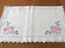 Vintage White Hand Embroidered