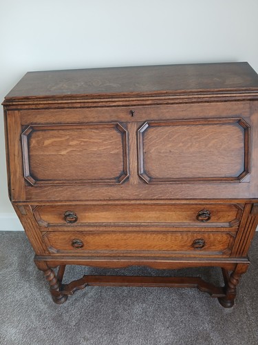 Antique wooden bureau - antique, writing