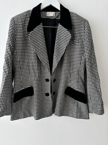 Italian wool houndstooth - italian,