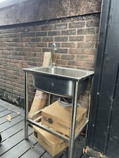 Stainless Steel Camping Sink for Outdoor Sports BBQ Backyard