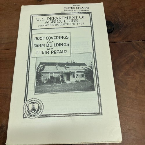Roof coverings farm buildings - roof,