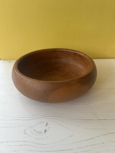 Vintage handmade wooden bowl - vintage,