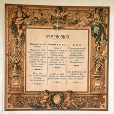 Symphonium Music Box Lid Card
