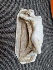 Plaster Sculpture Study Of A Nude reclining Woman 16Cm Tall  . Unsigned