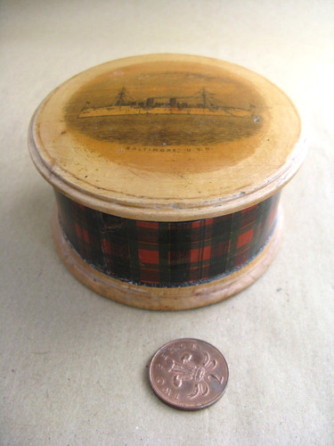 Antique mauchline tartan ware - tartan,