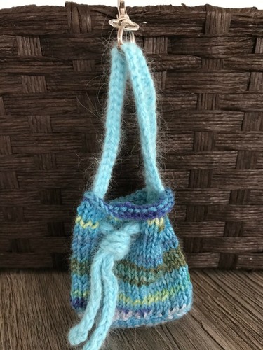 Hand knitted cute bag - cute,