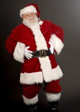 DELUXE DEEP RED VELVET SANTA