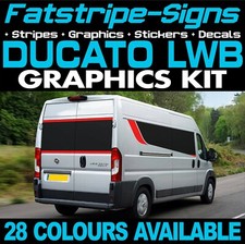 to fit FIAT DUCATO L3 LWB GRAPHICS STICKERS STRIPES DECALS VAN CAMPER MOTORHOME