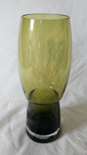 Scandinavian green glass vase