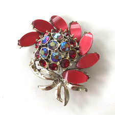 Vintage Red Flower Costume