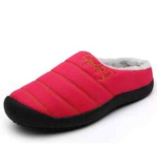 Mens Winter Indoor Outdoor Slippers Warm Fur Slip on Cozy Bedroom House Shoes UK