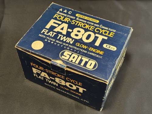 Saito engine 80t flat - saito, twin