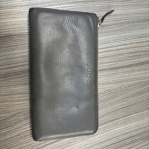Authentic gucci gray pebbled - gucci,