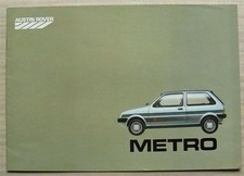 AUSTIN ROVER METRO Range Belgium Market Sales Brochure c1987 FRENCH  MG TURBO +