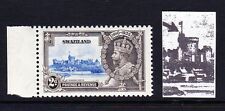 SWAZILAND 1935 1½d SILVER JUBILEE 'SHORT EXTRA FLAGSTAFF' VARIETY SG 22b MNH.
