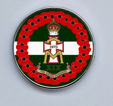 The Green Howards Poppies wreath  Poppi lapel pin badge 25mm