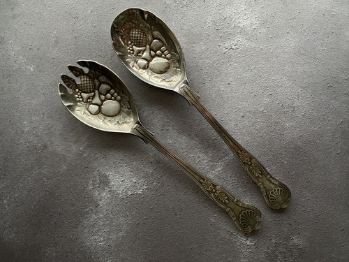 Vintage fruit spoons - vintage,