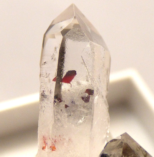 Hematite quartz crystals - hematite,