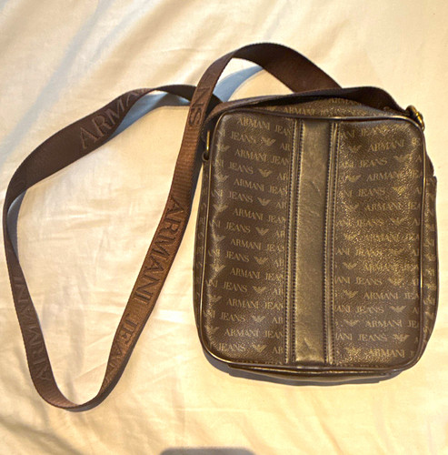 Armani jeans brown crossbody - armani,