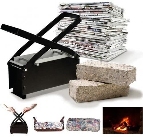 Paper log briquette - briquette, maker