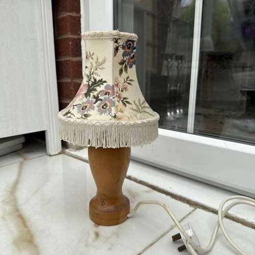 Wooden table lamp - 38cm, tall