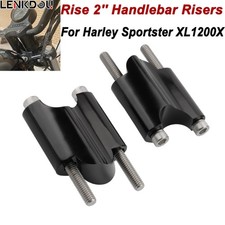 Black 1'' Handlebar Risers