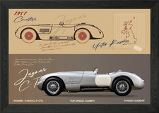Jaguar C Type Car Framed Wall