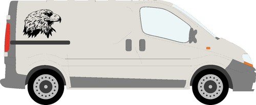 Eagles head car - head, car,camper
