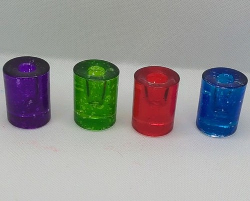 Set glass candle holders - 4,