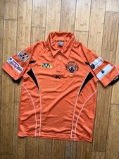 CASTLEFORD TIGERS 2010s VINTAGE RUGBY LEAGUE TRAINING POLO SHIRT SIZE S