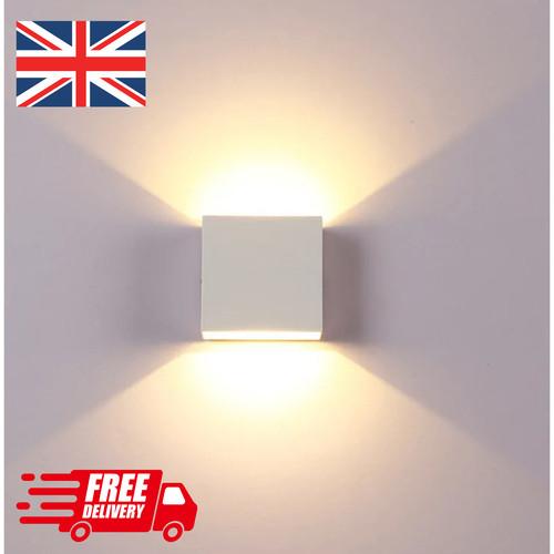 Modern led wall light - wall, up