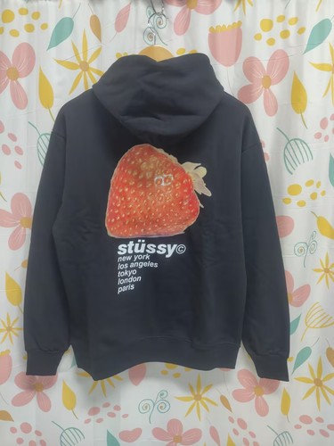 Stussy black hooded sweatshirt