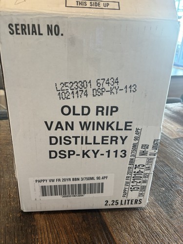 Pappy van winkle year box - van,