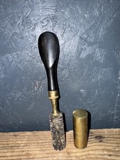 Antique 12 Bore Breech Chamber Brush G J W Hawksley Gilt Brass Late 19th Century