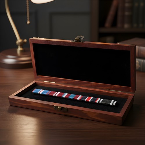 Ribbon bar wooden - ribbon, box
