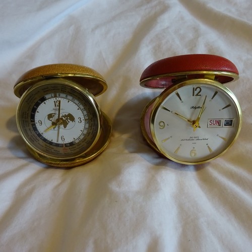 Vintage clockwork travel alarm - clockwork,