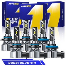 2X 9005 9006 H11 LED Kit Led