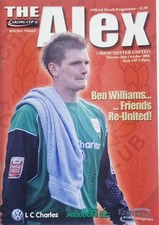 Crewe Alexandra V Manchester United Carling Cup R3 26th October 2004 Programme