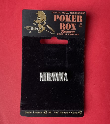 Vintage nirvana pewter pin - nirvana,