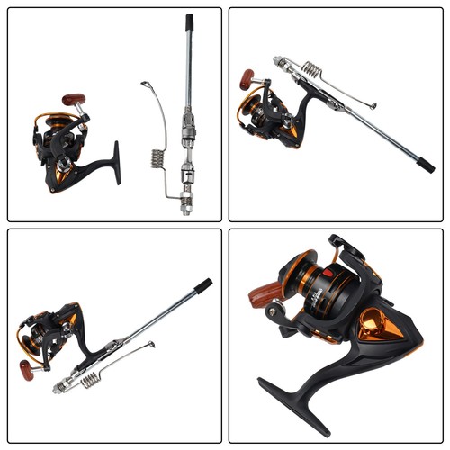 Portable metal fishing reel - metal,