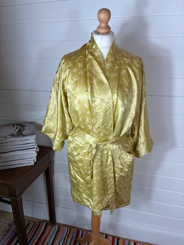 Vintage silk robe kimono - robe,