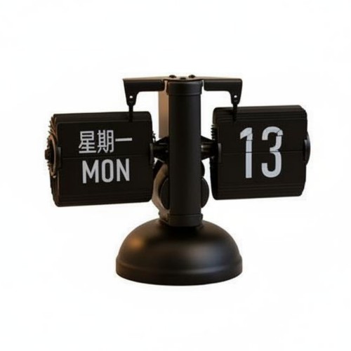 Retro desk clock - clock, date