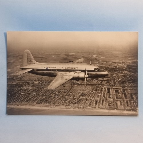 Aircraft postcard real photo - aircraft,